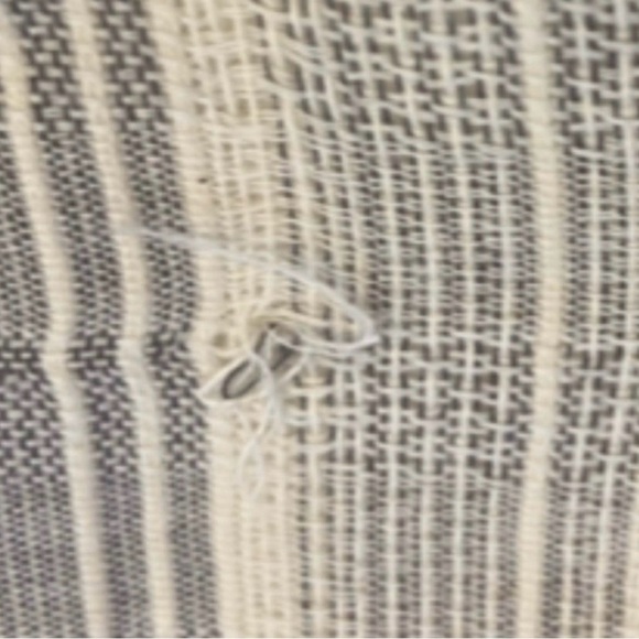 Express NWT Striped Wide Leg Pants Tie Waist Coastal Boho Cropped Small - Picture 8 of 8